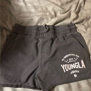 YoungLA men’s Charcoal Athletic Shorts